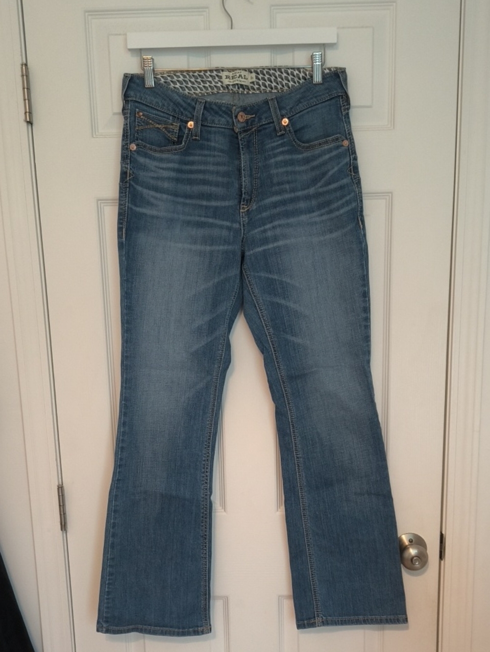 Ariat Women's Medium Wash Bootcut Jeans High Rise Boot